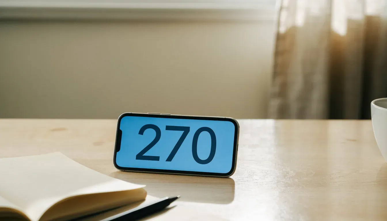 Un documento di identità appoggiato accanto a uno smartphone con un timer sullo schermo, su un tavolo da cucina
