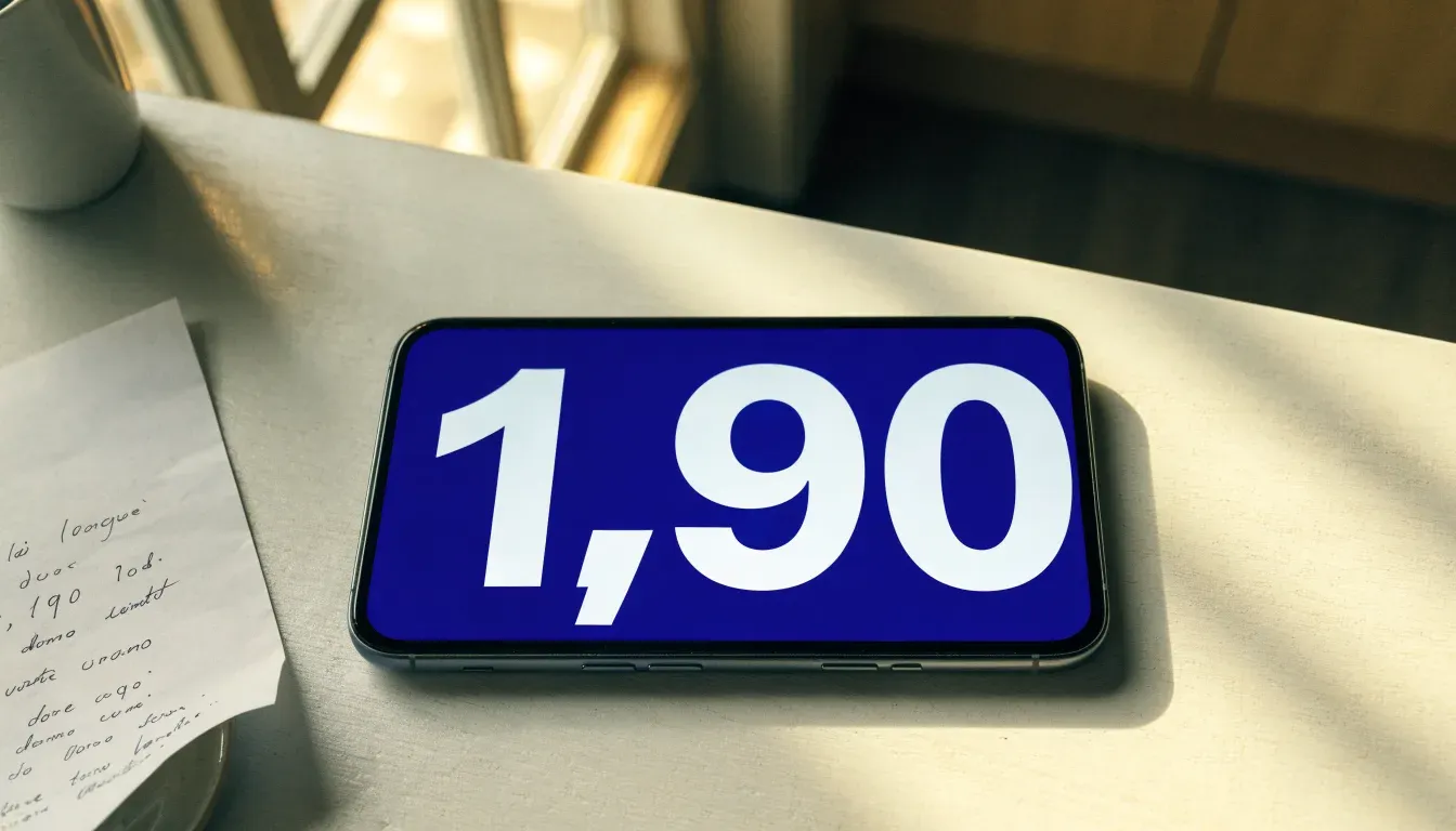 Un documento di identità appoggiato accanto a uno smartphone con un timer sullo schermo, su un tavolo da cucina